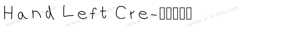 Hand Left Cre字体转换